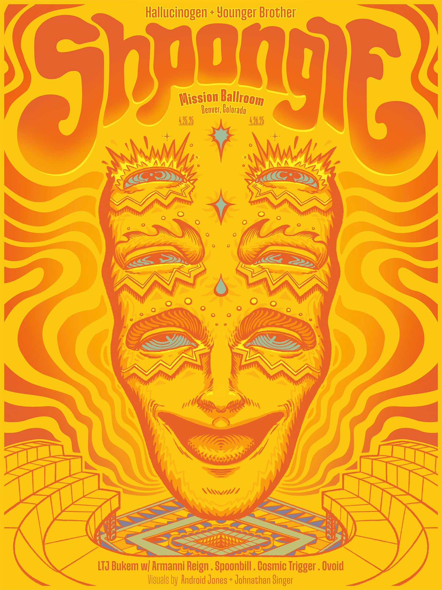 SHPONGLE - Mission Ballroom 18"x24" Limited Edition Holofoil Print